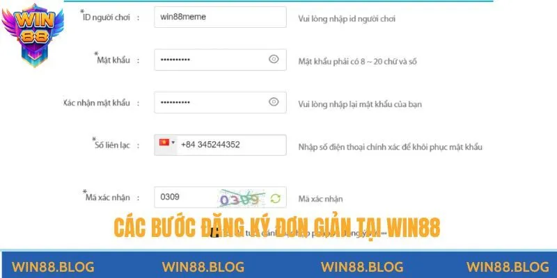 Hướng dẫn đăng ký Win88 chỉ với 5 bước đơn giản